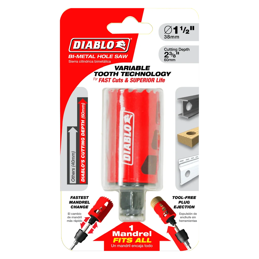 Diablo 1-1/2 in. Hole Saw Diablo 1-1/2 in. Hole Saw